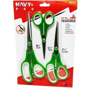 TESOURAS KIT COM 3 PEÇAS (CHSI0072)