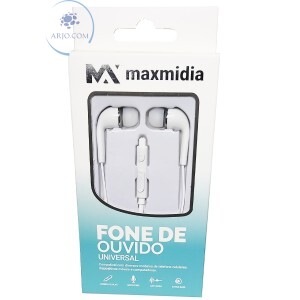 FONE DE OUVIDO ESTÉREO COM MICROFONE (MAX-F667)