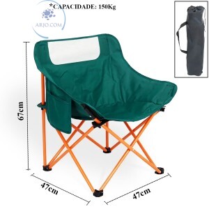 CADEIRA DOBRÁVEL CAPACIDADE 150Kg (ID-8334C)