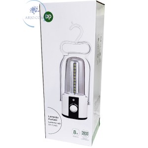LAMPIÃO DE LED RECARREGÁVEL 8W (DP-7048C).
