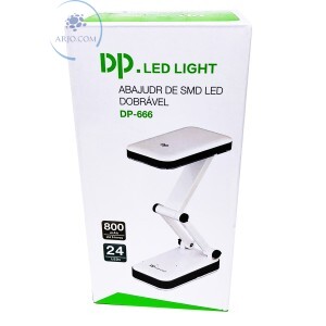 LUMINÁRIA ABAJUR DOBRÁVEL 24 LEDs (DP-666)