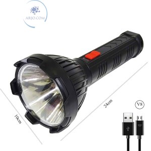 LANTERNA RECARREGÁVEL LED OSL+COB (KL0868)