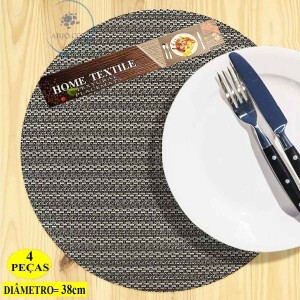 JOGO AMERICANO REDONDO 2 PEÇAS (KL0325)