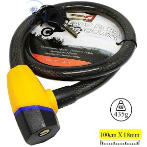 TRAVA CADEADO DE SEGURANÇA 18mm X 100cm (BAR-57001-18)
