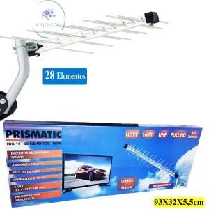 ANTENA EXTERNA DIGITAL 28 ELEMENTOS 16 DBI (LOG-14)