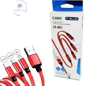 CABO 3 EM 1 TURBO 5.1A (LE-851)