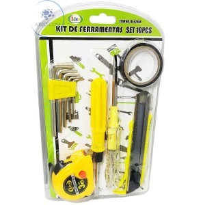 KIT DE FERRAMENTAS 10 PEÇAS (ID-6765K)