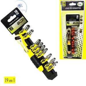 JOGO DE SOQUETES 19 PEÇAS (ID-5843K)
