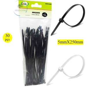 ABRAÇADEIRA DE NYLON 5mm X 250mm PACOTE COM 30 PEÇAS (ID-5879B)