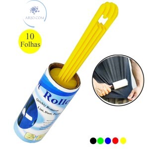 ROLO ADESIVO COM 10 FOLHAS TIRA PELOS (N473)