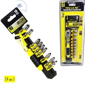 CHAVE CATRACA COM SOQUETES 19 PEÇAS (N478)