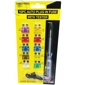 KIT FUSÍVEL AUTOMOTIVO COM CHAVE TESTE (N495)