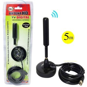 ANTENA DIGITAL INTERNA E EXTERNA PARA TV (ID-3013A)
