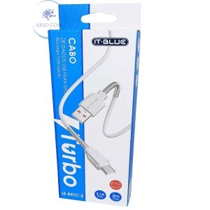 CABO USB TURBO 3.1A TIPO-C 2 METROS (LE-841C-2)