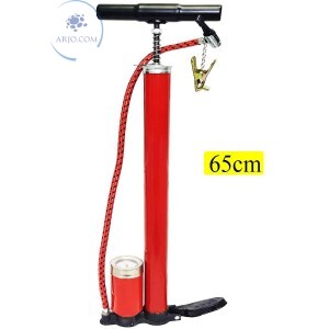 BOMBA DE AR MANUAL COM MANÔMETRO (GL-0598)