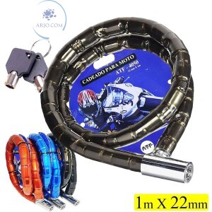 CADEADO PARA MOTO 1mX22mm (ATF-4050)