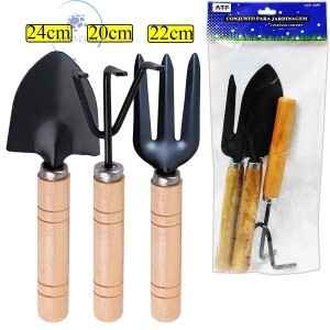 KIT PARA JARDINAGEM 3 PEÇAS (ATF-2490)