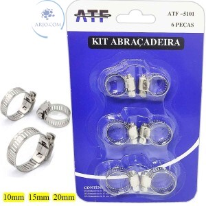 ABRAÇADEIRA KIT COM 6 PEÇAS (ATF-5101)