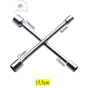 CHAVE DE RODA 8mm / 10mm / 12mm / 14mm (ATF-2640)