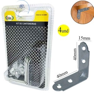 KIT DE CANTONEIRAS 40X40X15X1.5mm (ID-4346C)
