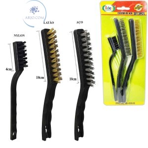 ESCOVA DE AÇO 3 PEÇAS (ID-4864E)