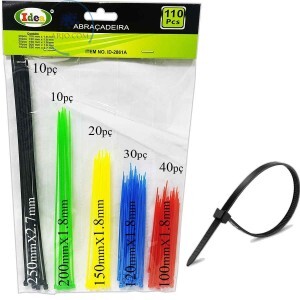ABRAÇADEIRA DE NYLON PACOTE COM 110 PEÇAS (ID-2861A)