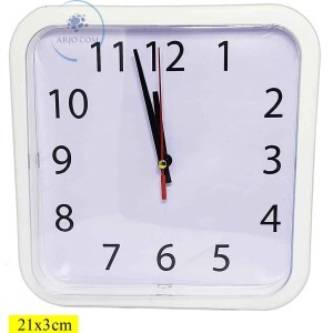 RELÓGIO DE PAREDE QUADRADO 21cm (MAX-621001-53)