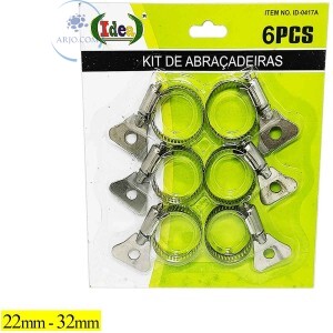 KIT DE ABRAÇADEIRA BORBOLETA COM 6 UNIDADES (ID-0417A)