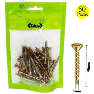 KIT DE PARAFUSOS 50 UNIDADES 5mm X 50mm (ID-0185P)